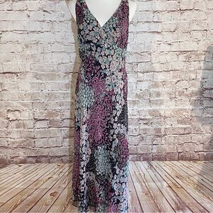 Max & Cleo Blue Sleeveless V-Neck Maxi Dress